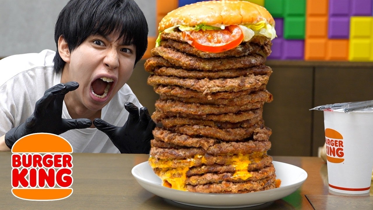 バーガーキングの裏メニューがヤバすぎる！はじめしゃちょーがパティ増量はどこまでいけるのか検証