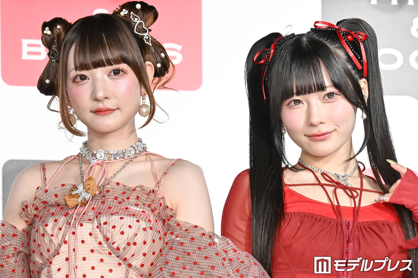 チバゆな、逃げ水あむ／きゅるりんってしてみて（C）モデルプレス