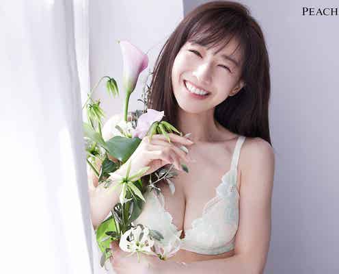 田中みな実、ランジェリー姿の新ビジュアル公開 セクシー美バストの愛されボディ披露