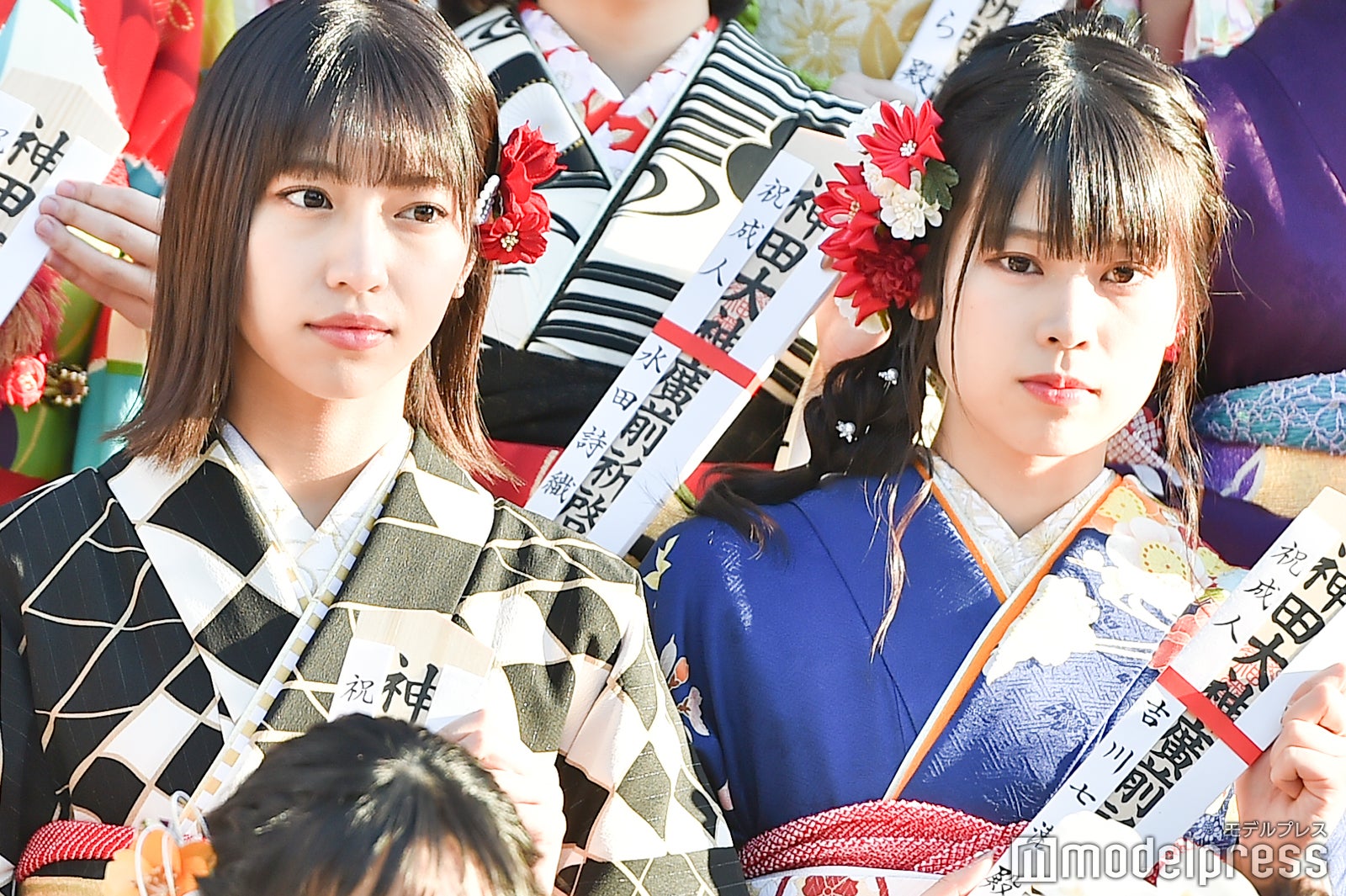 山下エミリー、吉川七瀬／AKB48グループ成人式記念撮影会 （C）モデルプレス