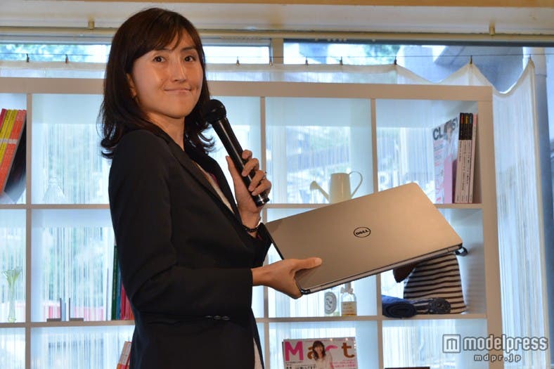 新たなライフスタイルを提案した塚本陽子氏/新製品「Inspiron 14 7000 シリーズ」発表イベント