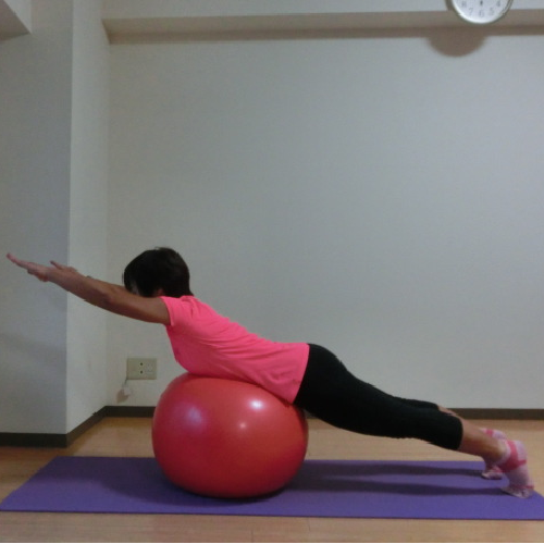 ストレッチ,バランスボール