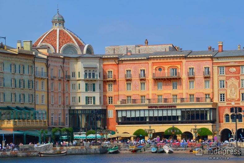 ディズニーシーから見た「ホテルミラコスタ」