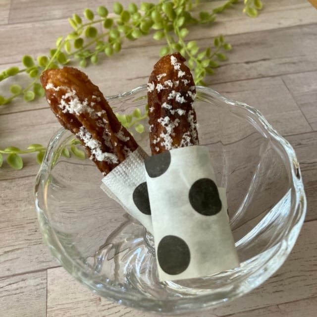 業務スーパーのチュロスの砂糖がけアレンジ