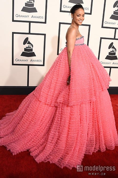 「第57回グラミー賞」に参加したリアーナ/photo:Getty Images