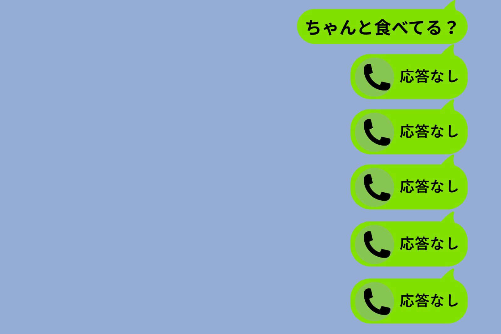 娘の既読が２日つかず、大学に電話しかけた私。番号を押し終える前に届いたのは６０件の通知