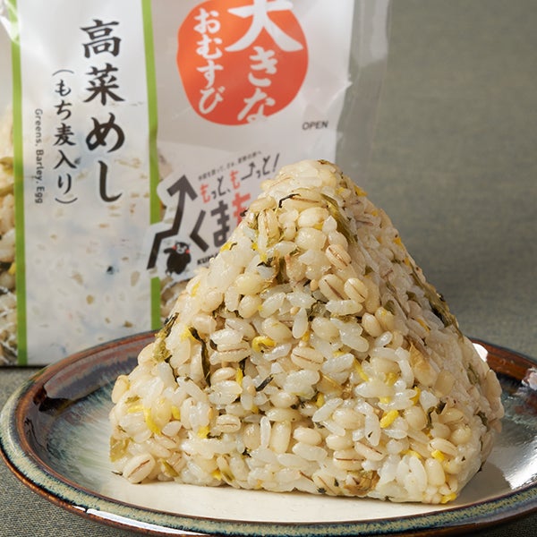 大きなおむすび高菜めし（もち麦入り）（税込248円）／提供画像