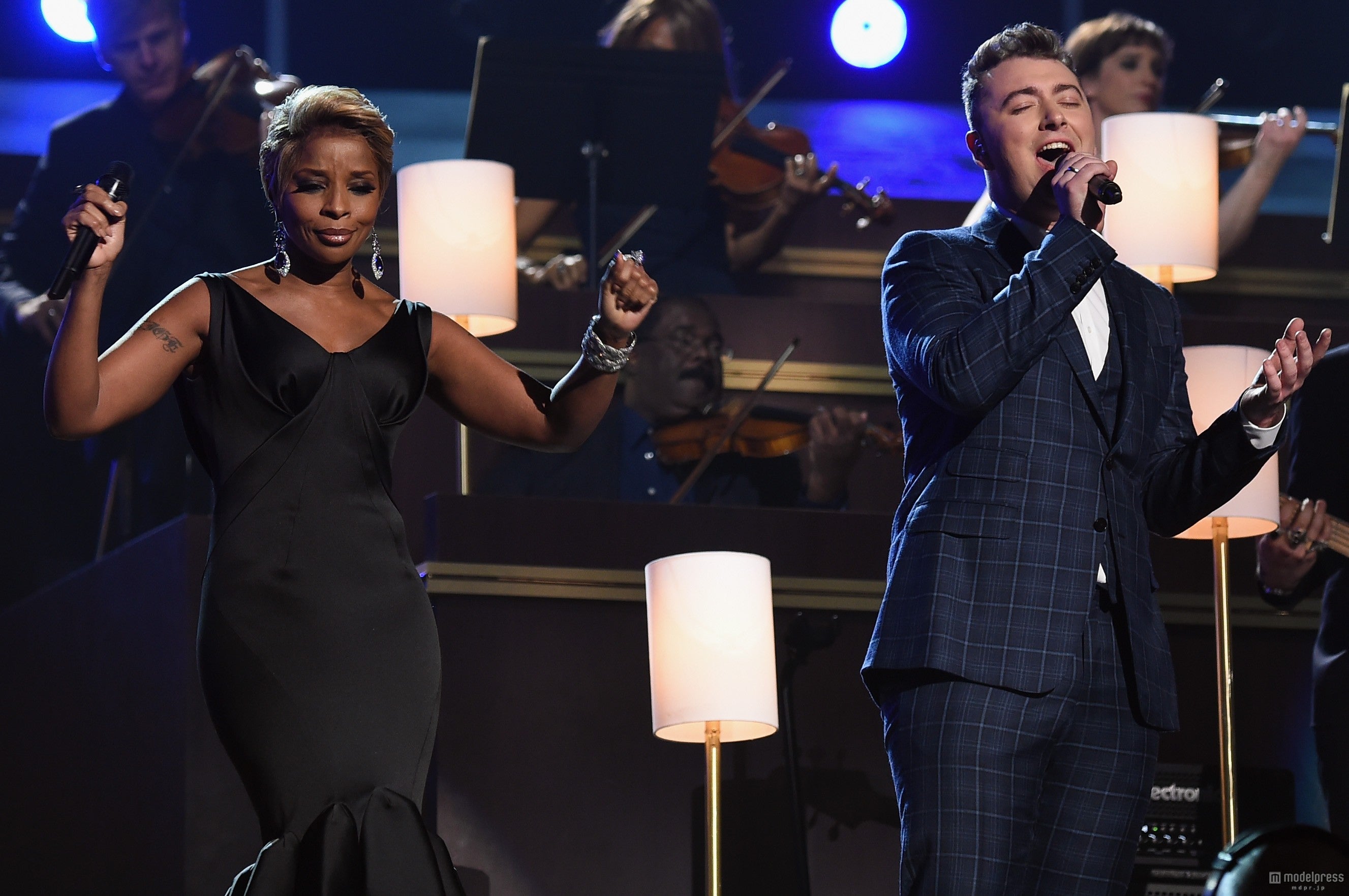 （左から）メアリー・J・ブライジ、サム・スミス／photo：Getty Images