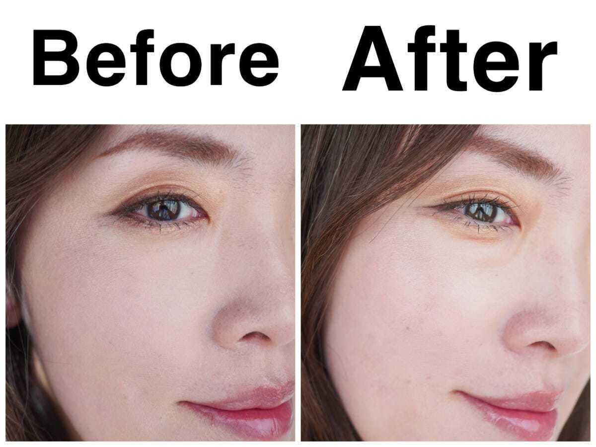 同じアイテムを使ったメイクで比較 同じアイテムを使ったメイクで比較