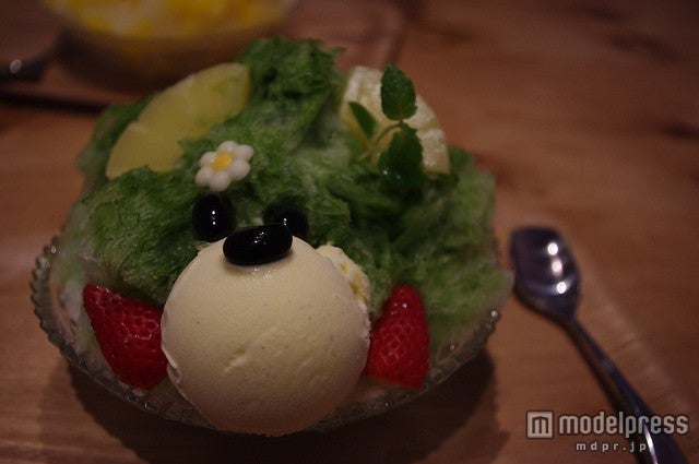 「ジャパニーズアイス櫻花」の「くまちゃんかき氷」620円／photo by Saku Takakusaki