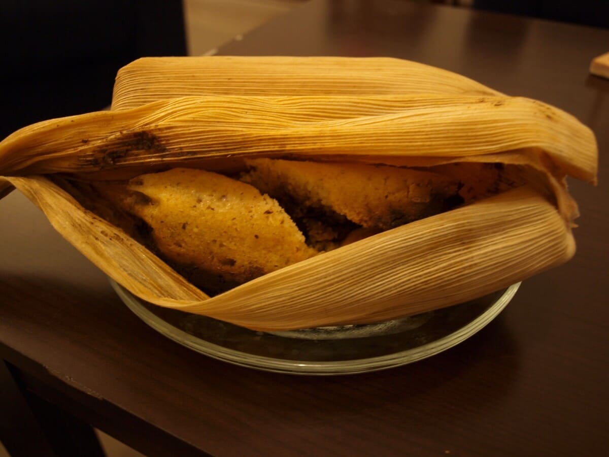 ボリュームたっぷりのタマレス