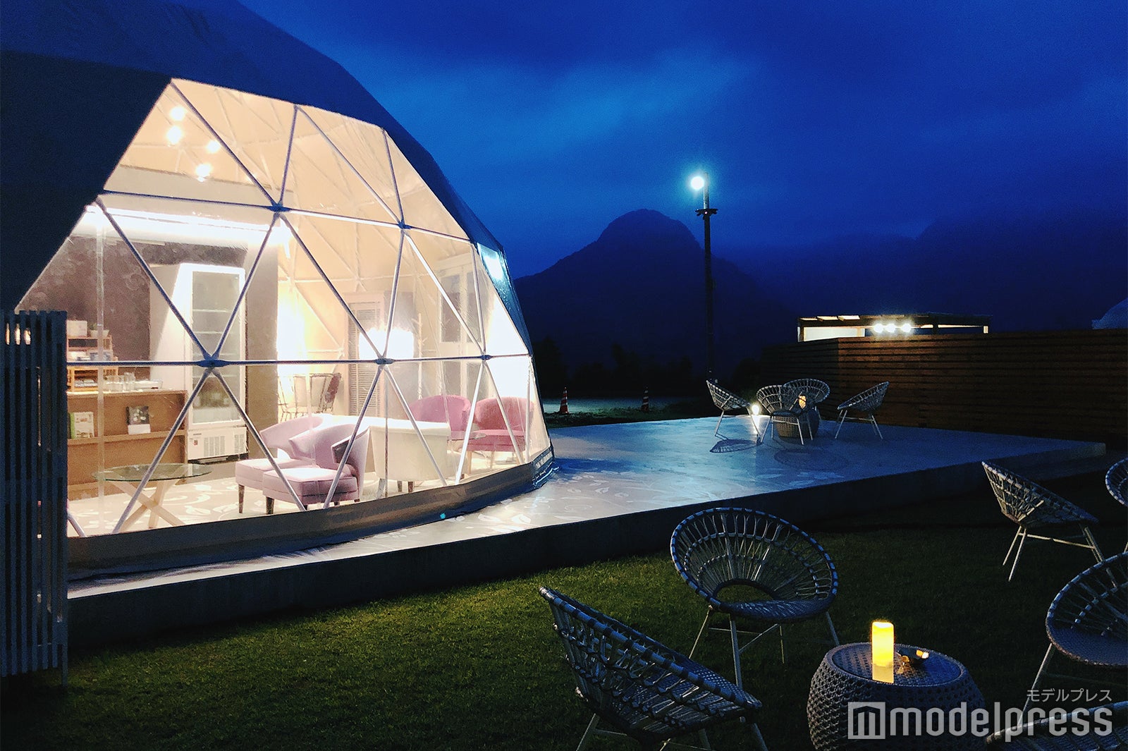 レセプションもドームテント（C）モデルプレス