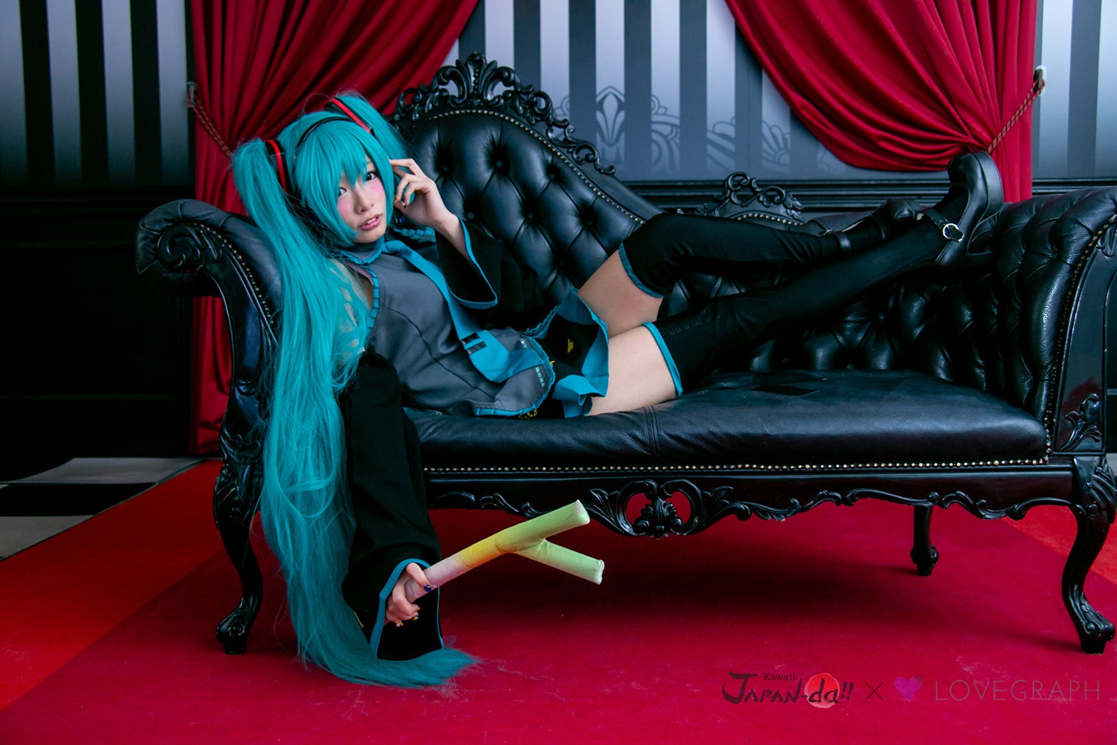 初音ミクのコスプレに挑戦した椎名ひかり （写真提供：MBS）