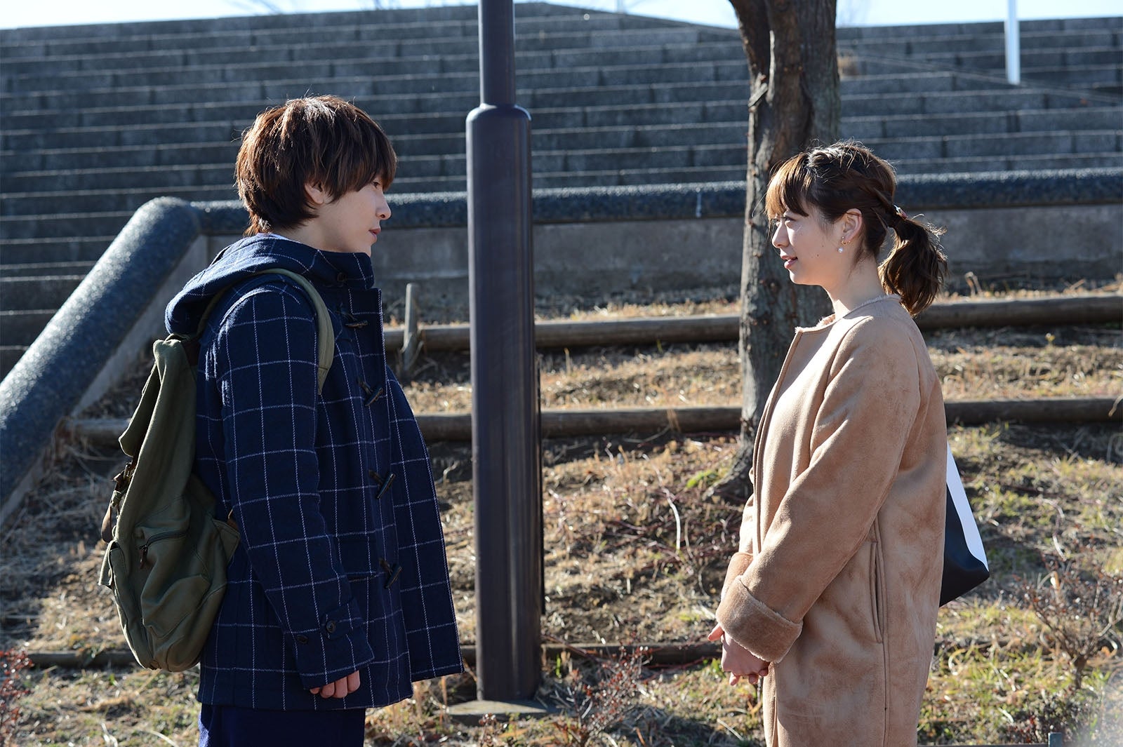 ユナクと山下リオ（C）読売テレビ