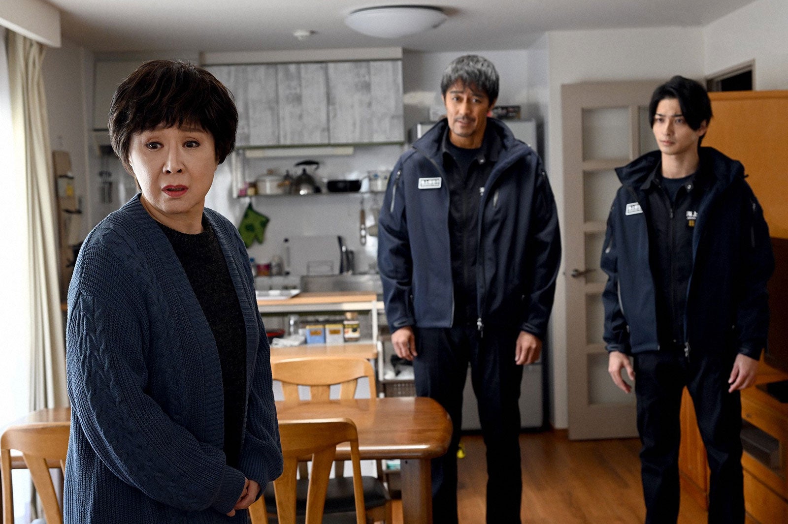 小林幸子、阿部寛、横浜流星／「DCU」第7話より（C）TBS