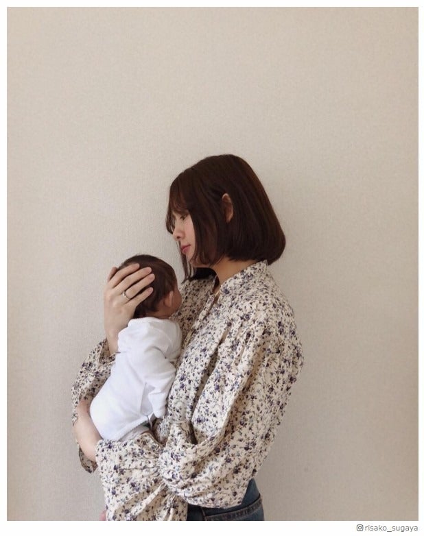 Berryz工房・菅谷梨沙子、愛娘との2ショット初公開