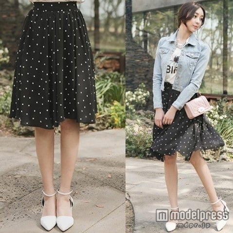 ドットフレアスカート「ENVYLOOK」5,800円（税込）