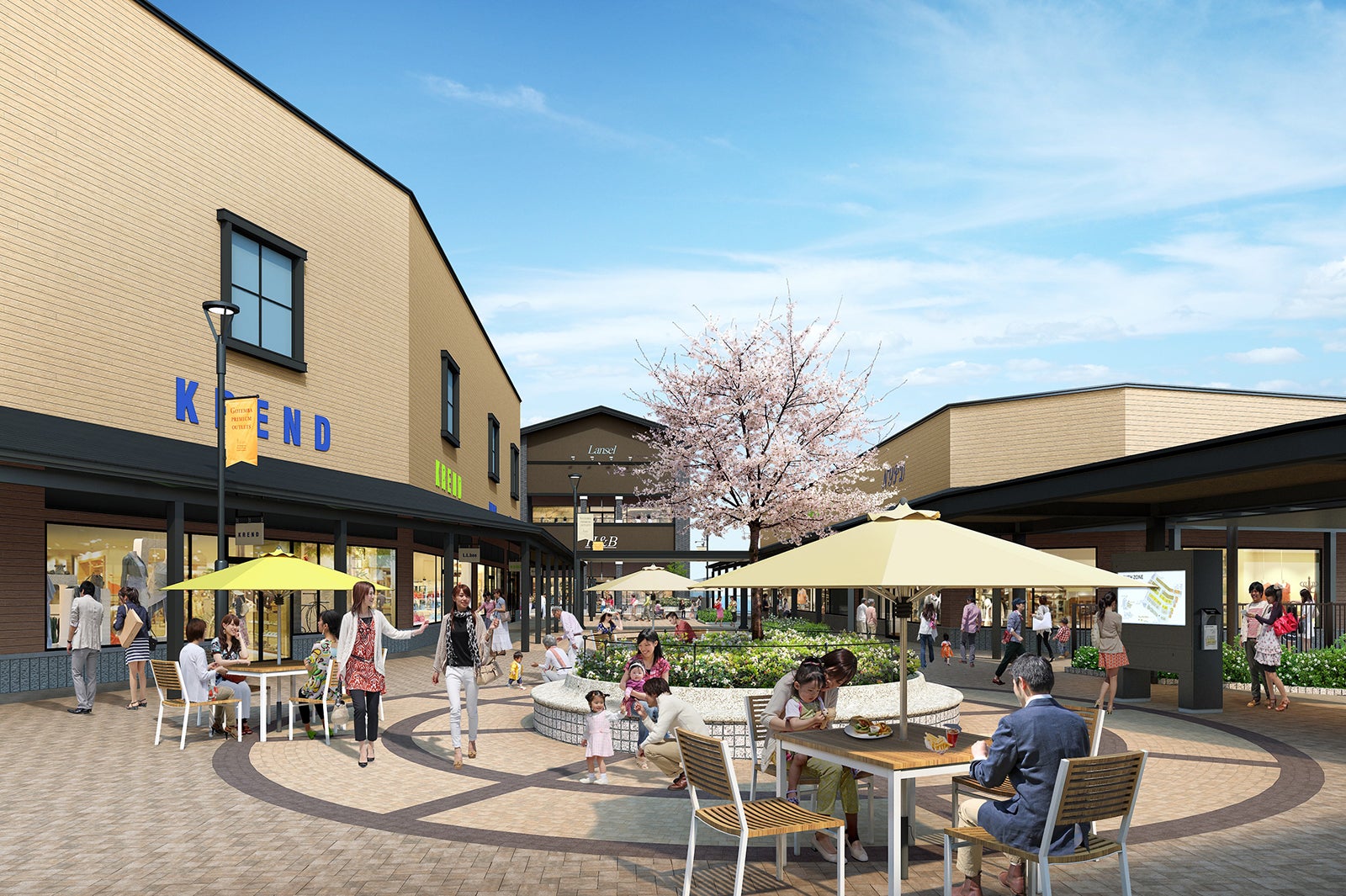 「ヒルサイド」イメージ／画像提供：三菱地所・サイモン