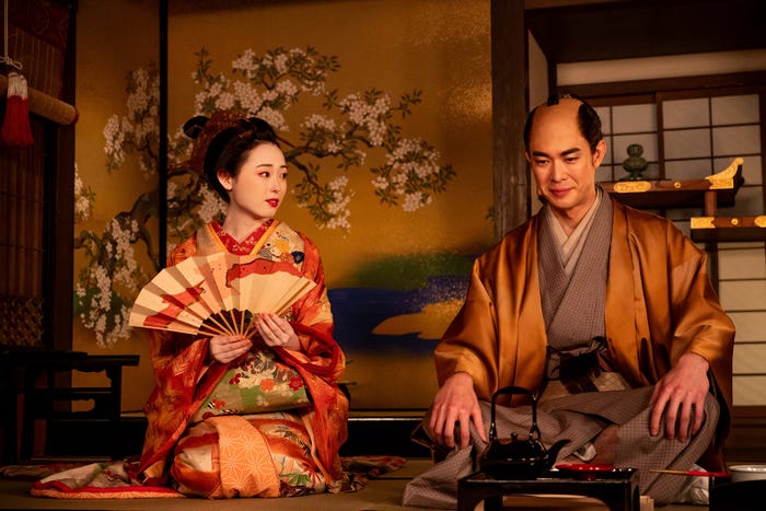 福原遥、宮沢氷魚(C)NHK