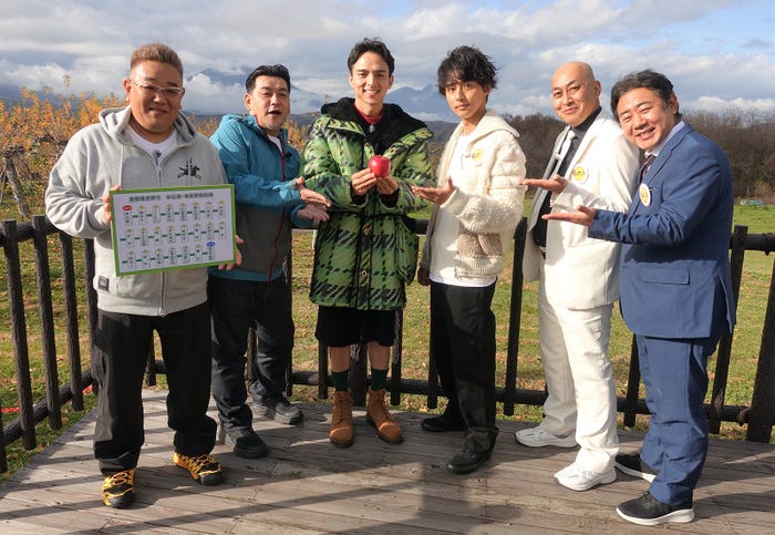 伊達みきお、富澤たけし、満島真之介、藤ヶ谷太輔、長谷川雅紀、渡辺隆 (C)テレビ朝日