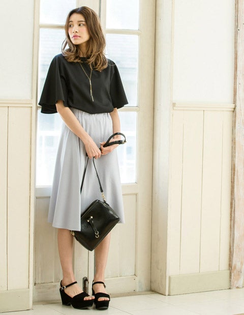 フレアスリーブジョーゼットトップス「Re:EDIT by GALSTAR」1,998円（税込）／画像提供：Re:EDIT by GALSTAR