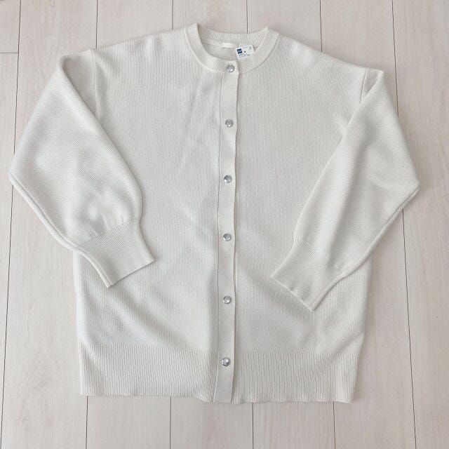 GU　カーディガン　白