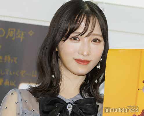 AKB48小栗有以、透け感衣装で素肌輝く “大人っぽい”初カレンダーをアピール