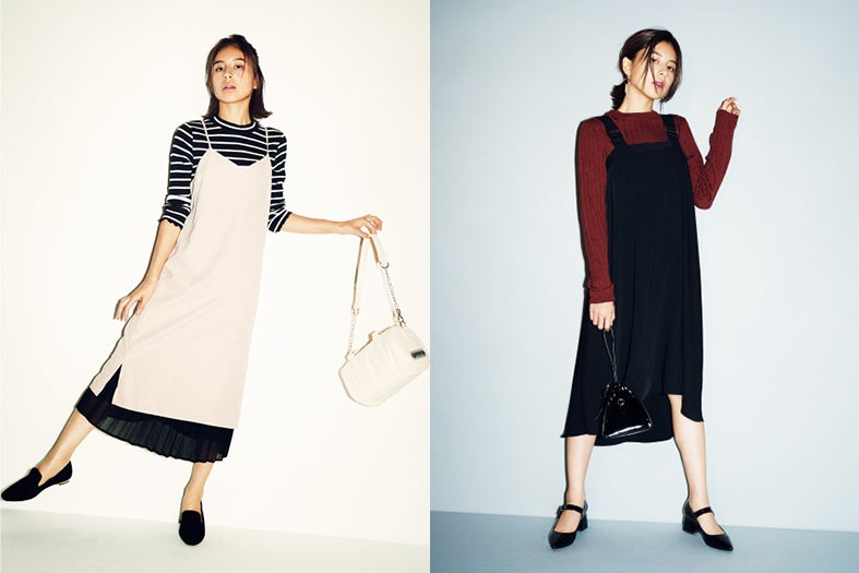 2016年秋冬は“袖なし”ワンピースの重ね着スタイルに注目