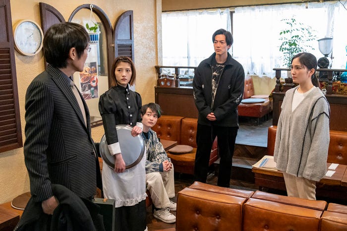 千原ジュニア、若月佑美、森永悠希、大東駿介、松本妃代 (C)カンテレ