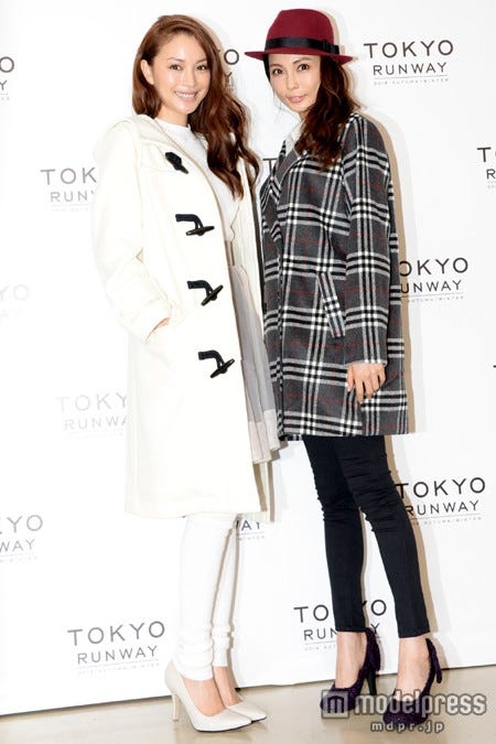 (左から)蛯原友里、押切もえ