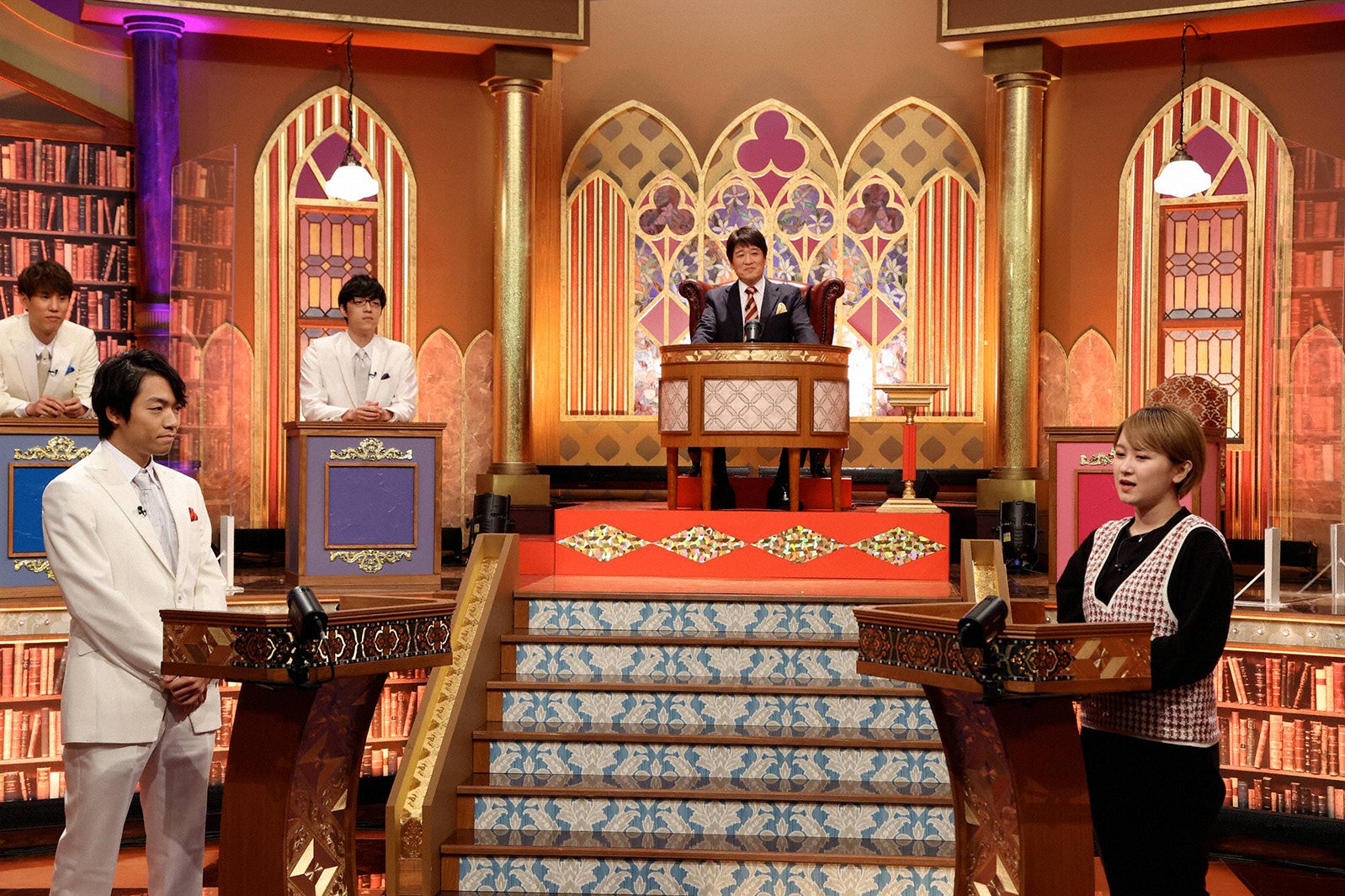 （左から）伊沢拓司、サーヤ（C）フジテレビ