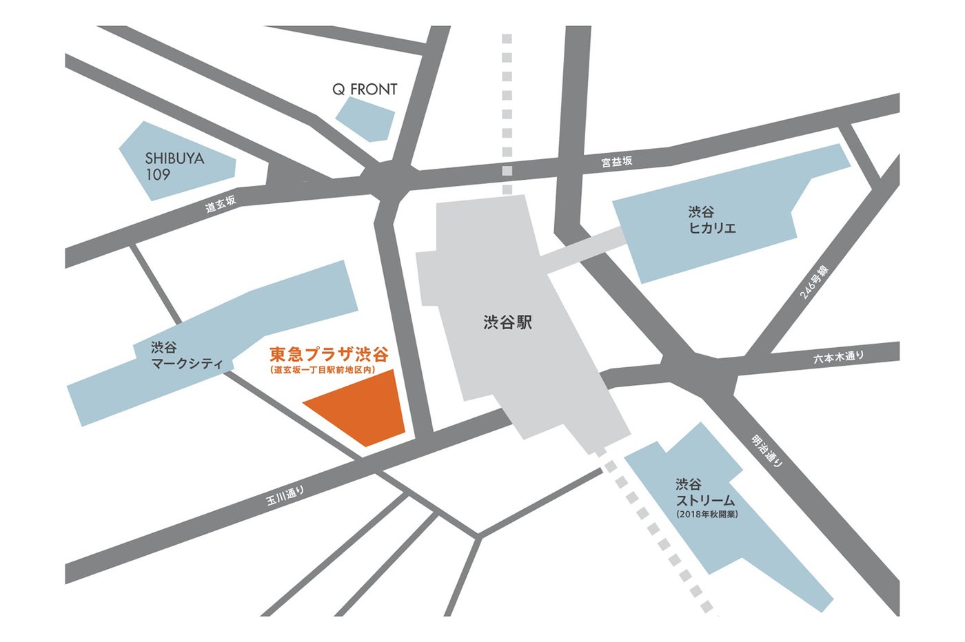 東急プラザ渋谷マップ／提供画像 （C）モデルプレス