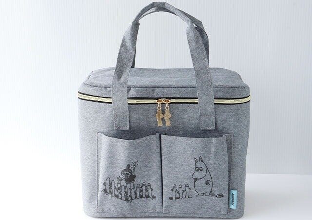 ムック本　ムック　付録　人気　おすすめ　オススメ　宝島社　宝島　レビュー　便利　優秀　当たり　最高　保冷バッグ　バッグ　保冷　ムーミン　moomin　グレー