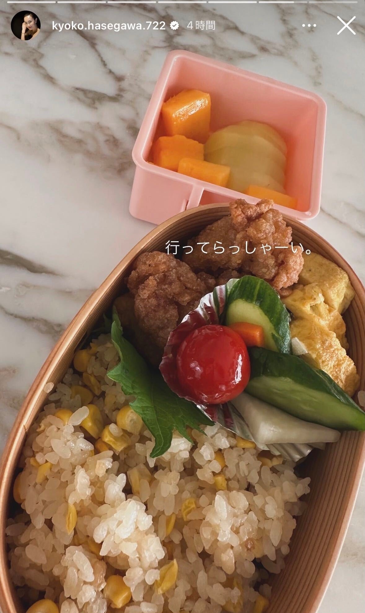 長谷川京子Instagramストーリーズより