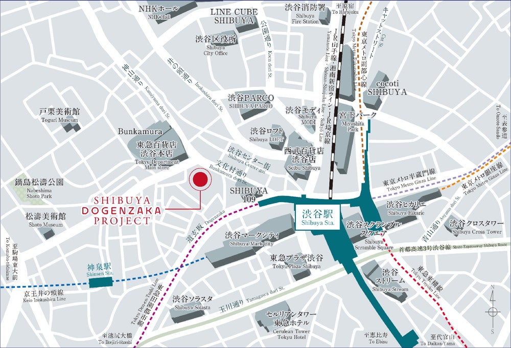 渋谷区道玄坂二丁目開発計画／画像提供：PPIH