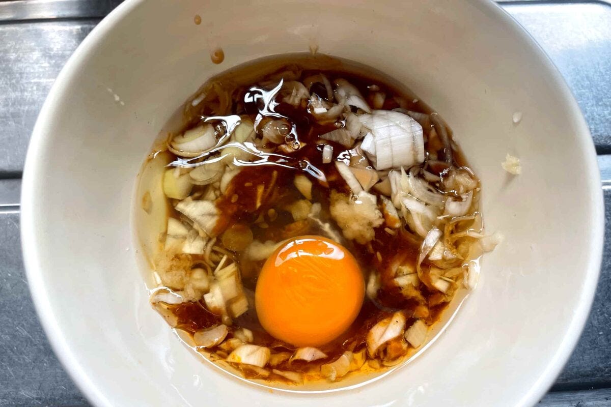 濃厚ネギだれつけうどん