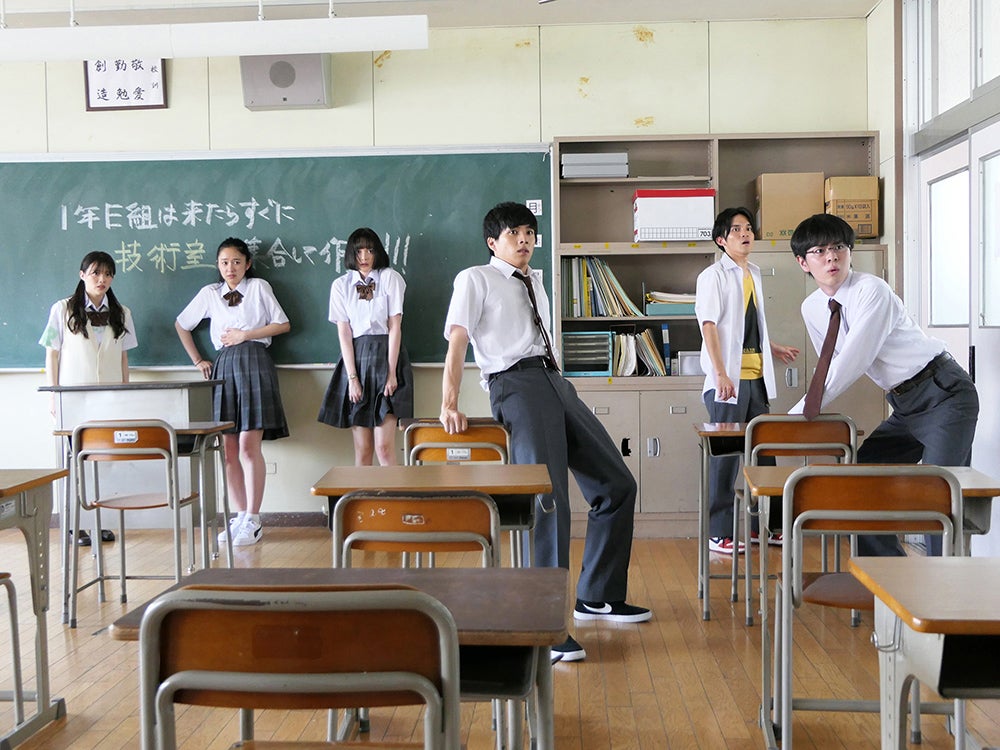 「受験ゾンビ」（左から）木本花音、堀田真由、玉城ティナ、坂東龍汰、中島広稀、望月歩（C）フジテレビ