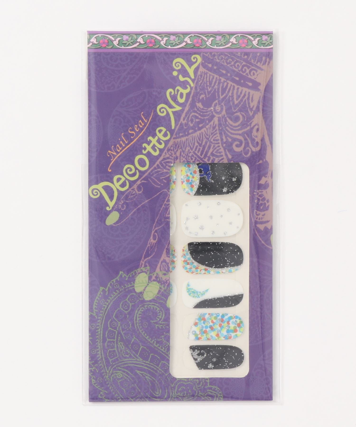 ETHNICネイルシール DECOtteNail(デコッテネイル)ラメ入り