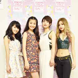 「TGA」出身者／左から：和田優香、涼海花音、塗木莉緒、hibiki（C）モデルプレス