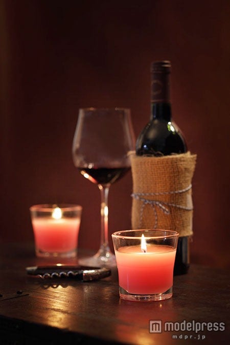 キャンドルでロマンチックなムードを演出