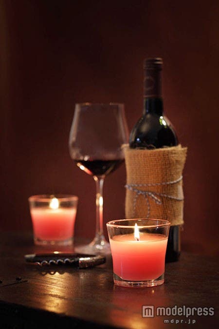 キャンドルでロマンチックなムードを演出