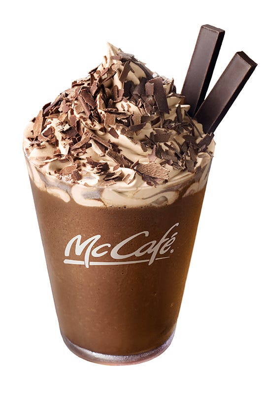 プレミアムチョコレートフラッペ/画像提供:日本マクドナルド