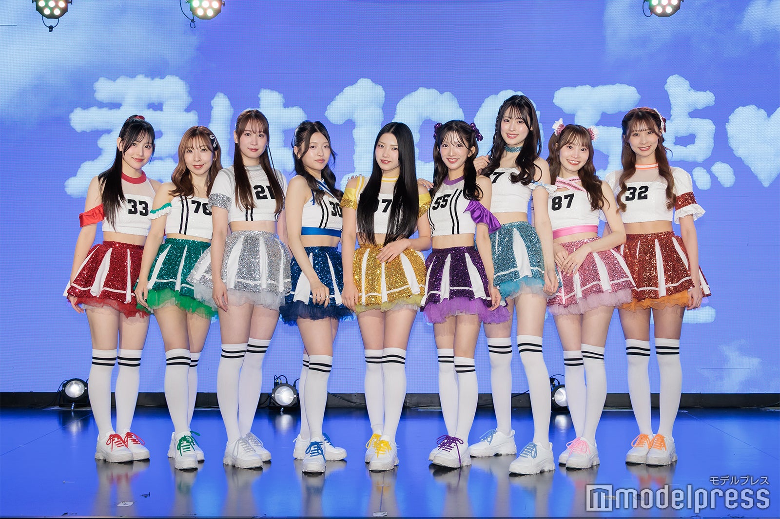 辺見桃和、板野成美、新居稚菜、堀口美澪、松山玲菜、中山萌乃香、小崎凛奈、北村陽奈、河合彩香（C）モデルプレス