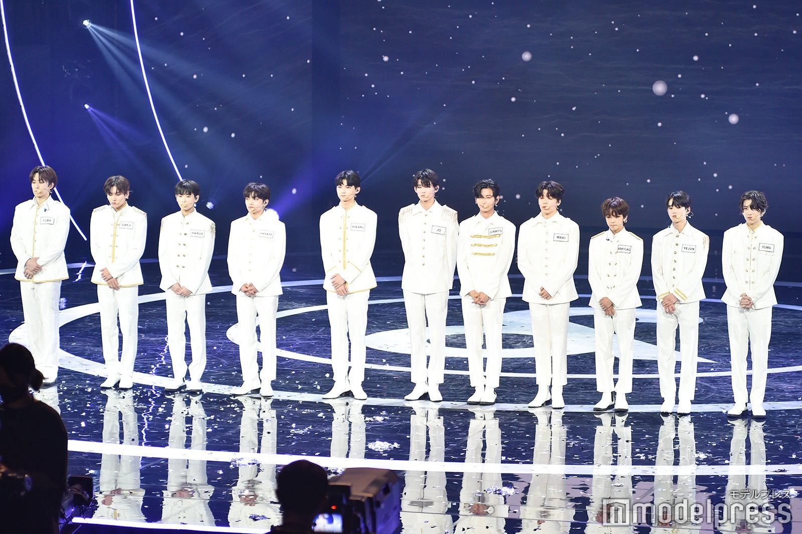FUMA、GAKU、HARUA、HAYATE、HIKARU、JO、JUNWON、MAKI、MINHYUNG、YEJUN、YUMA （C）モデルプレス