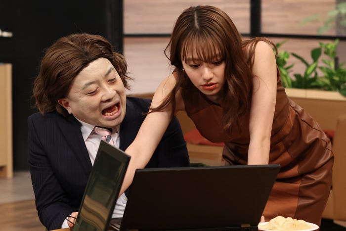 松尾駿、山本舞香(C)フジテレビ