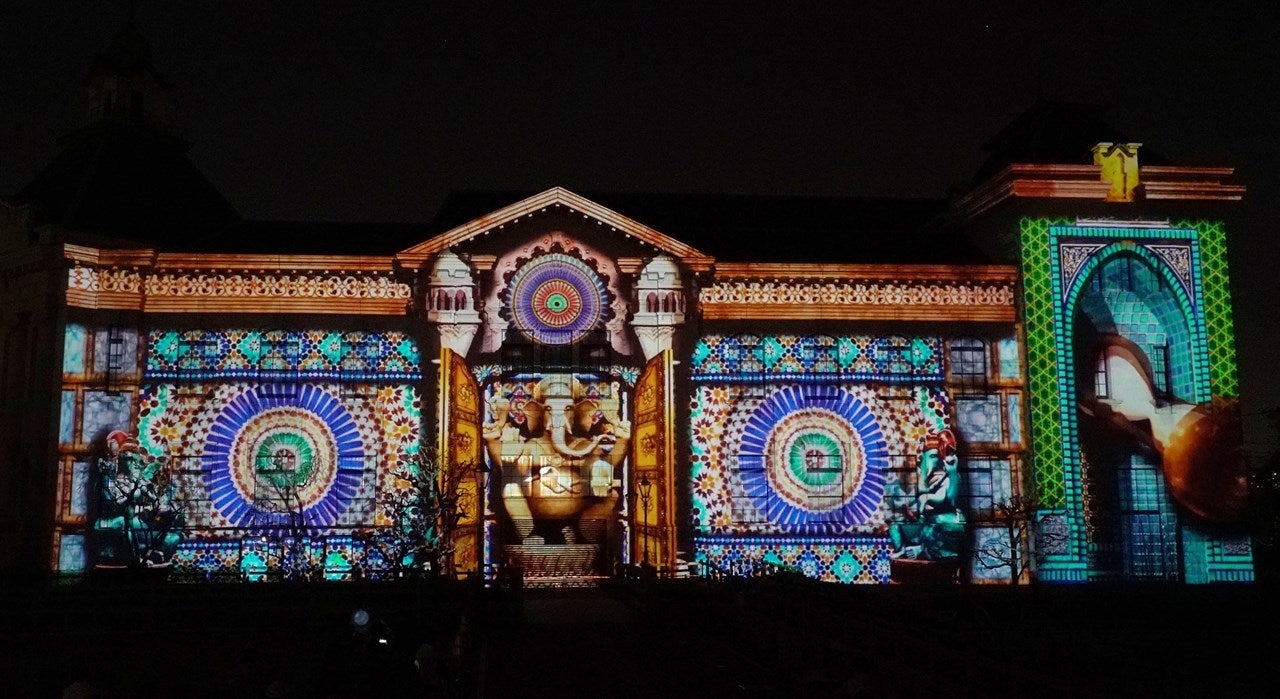 プロジェクションマッピングイメージ／画像提供：ハウステンボス