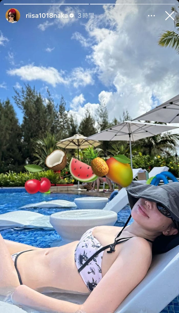 仲里依紗Instagramストーリーズより