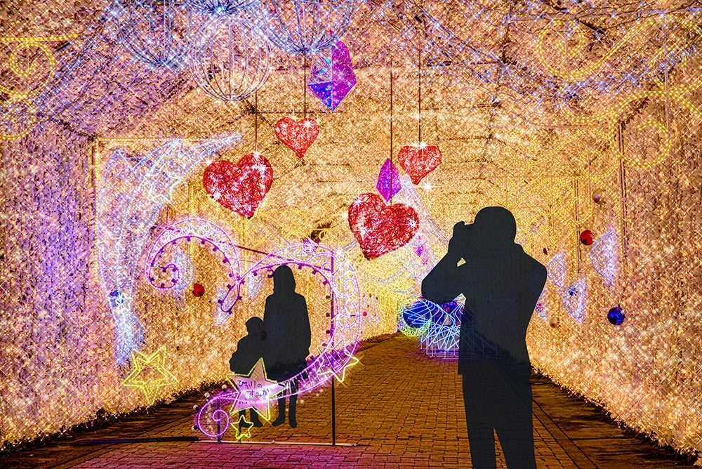 光のトンネル／画像提供：時之栖