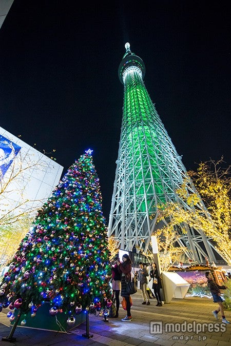 イルミ＆巨大プロジェクションマッピングが彩るクリスマス “世界一高い 