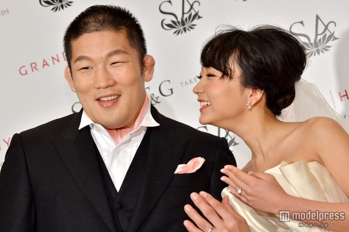 幸せオーラを振りまいた石井慧選手と林明日香